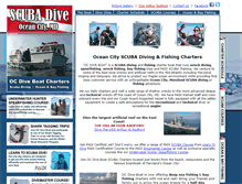 Tablet Screenshot of ocdiveboat.com